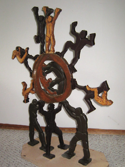 Wood Sculpture - Hmage to Vigeland